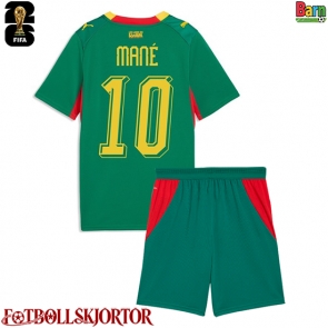 Senegal Sadio Mane #10 Borta Kläder Barn VM 2026 Kortärmad (+ Korta byxor)